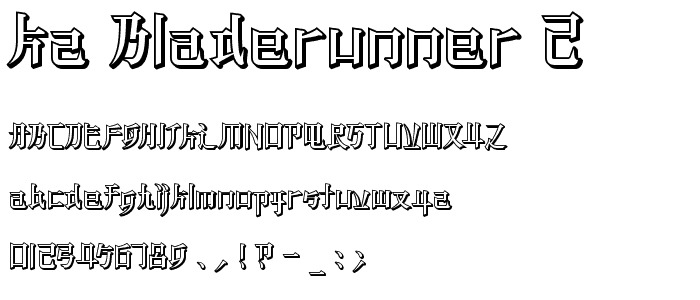 KZ BLADERUNNER 2 font
